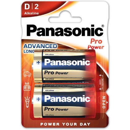 Batterie Panasonic D, 2-er