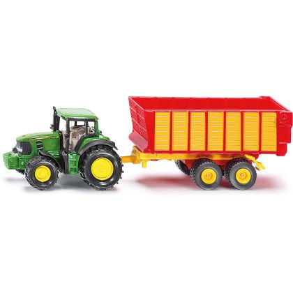 Claas mit Silagewagen