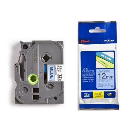 PTOUCH    Band, laminiert   schwarz/blau