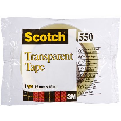 SCOTCH    Transparent Tape 550  15mmx66m