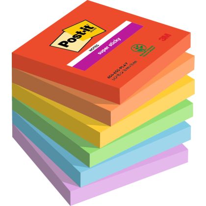 POST-IT   Super Sticky Playful   76x76mm