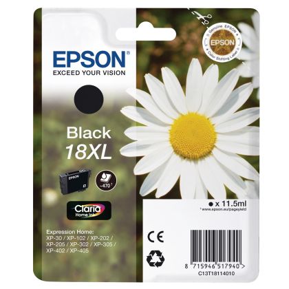 EPSON     Tintenpatrone 18XL     schwarz