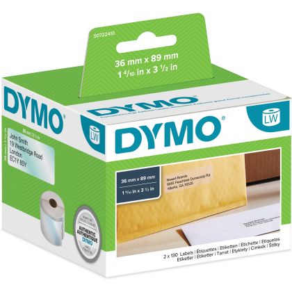 DYMO      Adressetiketten PP     89x36mm