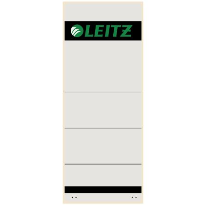 LEITZ     Rückenschilder grau, liniert
