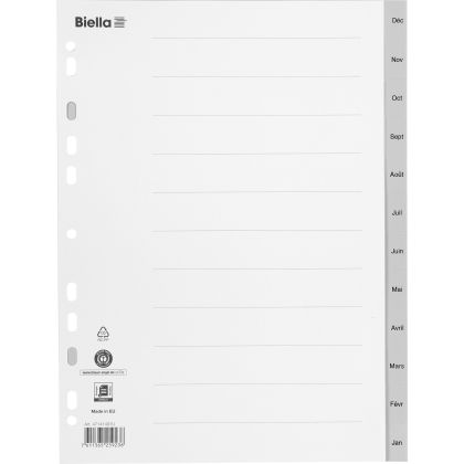 BIELLA    Register PP grau            A4