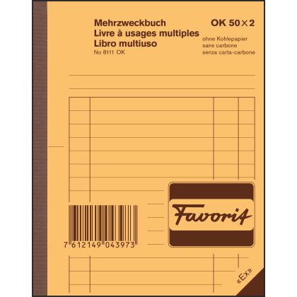 FAVORIT   Mehrzweckbuch D/F/I         A6
