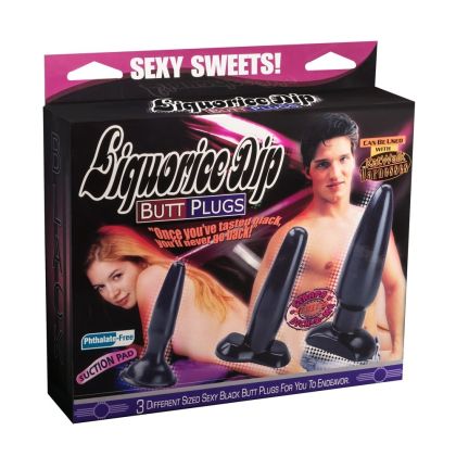 Set "Liquorice Dip" Buttplugs