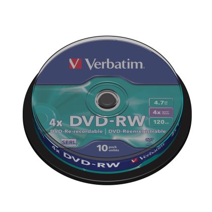 VERBATIM  DVD-RW  Spindle          4.7GB