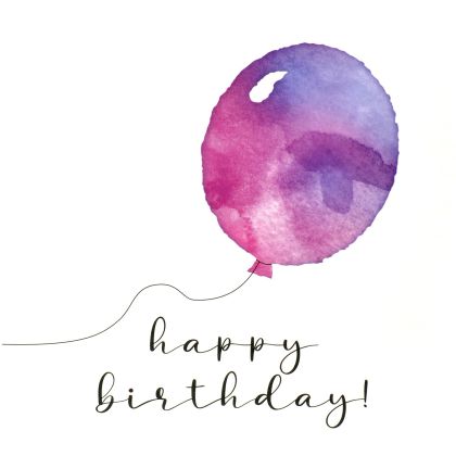 ABC       Geburstagskarte         Ballon