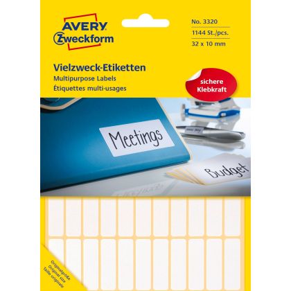 AVERY ZW. Universal-Etiketten    32x10mm