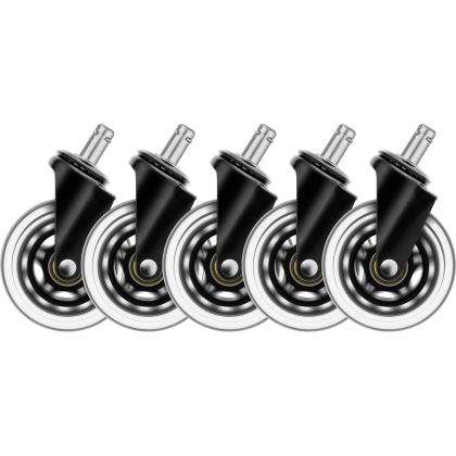 DELTACO   Casters, Wheels, 5-pack