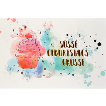 ABC       Geburstagskarte        Cupcake