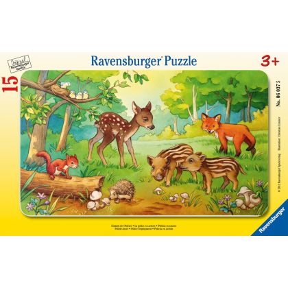 Puzzle Tierkinder des Waldes