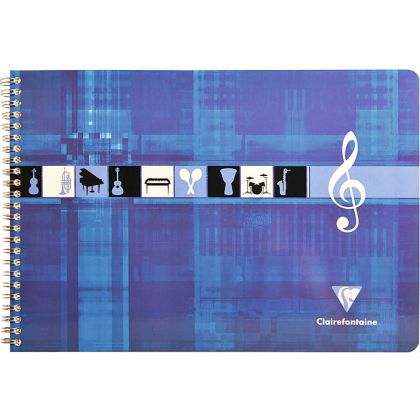 CLAIREFON Musikheft Spiral            A4