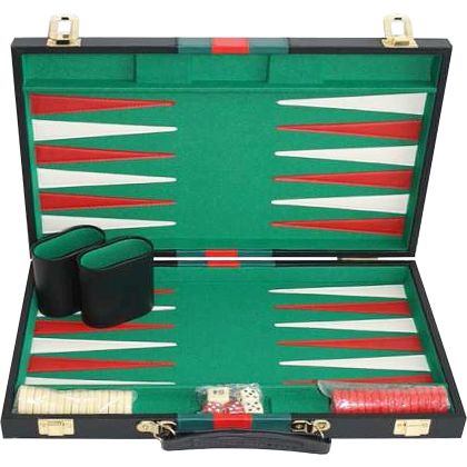 Backgammon Koffer schwarz