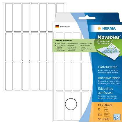 HERMA     Etiketten Movables     13×50mm