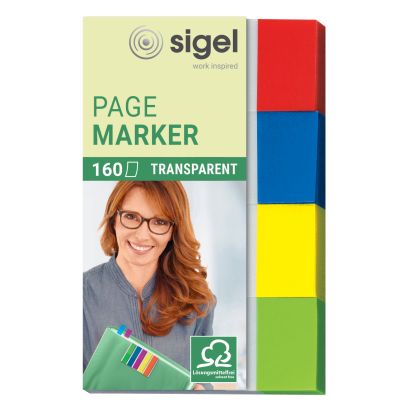 SIGEL     Haftnotizen Transp.    20x50mm