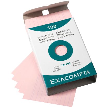 EXACOMPTA Karteikarten A7        liniert