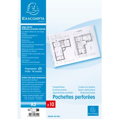 EXACOMPTA Zeigetaschen, genarbt       A3