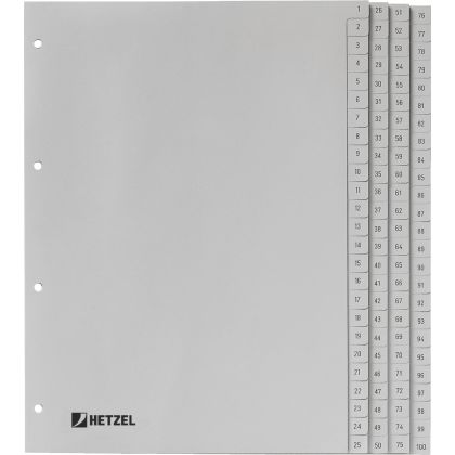 HETZEL    Register PP grau            A4