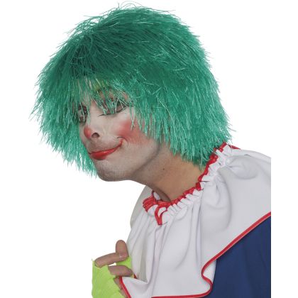 Perücke Clown Fransen grün
