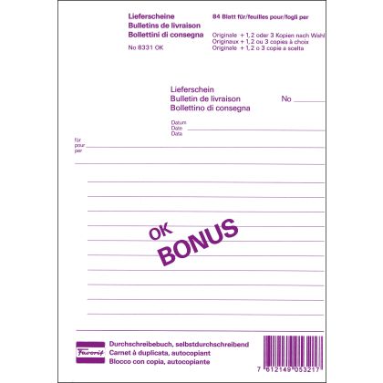 FAVORIT   Lieferscheine D/FI          A5