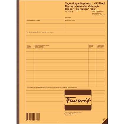 FAVORIT   Regierapport D/F/I          A4