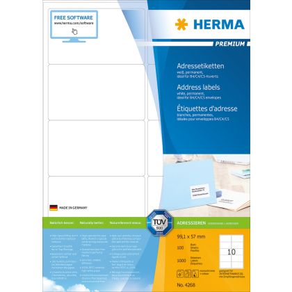 HERMA     Etiketten PREMIUM    99.1x57mm