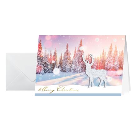 SIGEL     Weihnachts-Karte/Couvert A6/A5