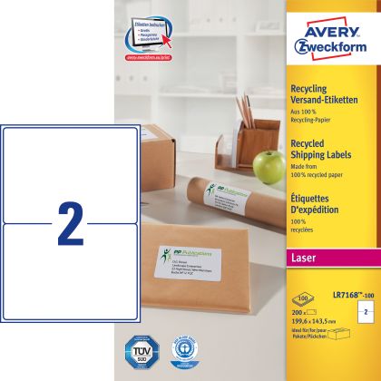 AVERY ZW. Adressetiketten  199,6x143,5mm