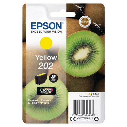 EPSON     Tintenpatrone 202       yellow