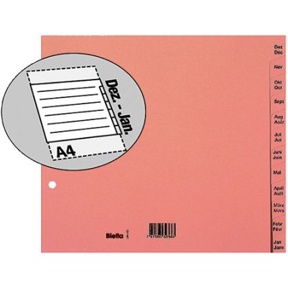 BIELLA    Register Karton braun       A4
