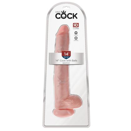 King Cock 14" Cock with Balls
