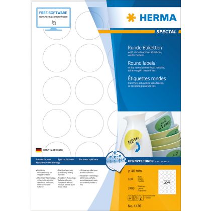 HERMA     Etiketten SPECIAL      40x40mm