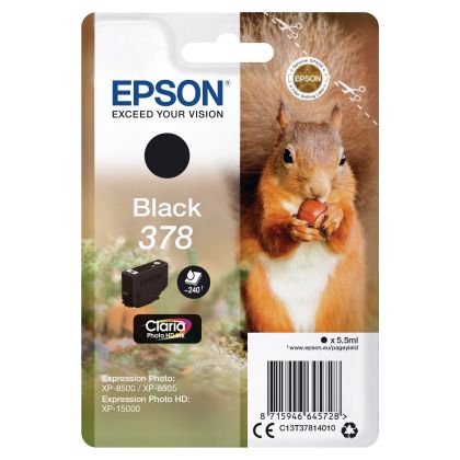 EPSON     Tintenpatrone 378      schwarz