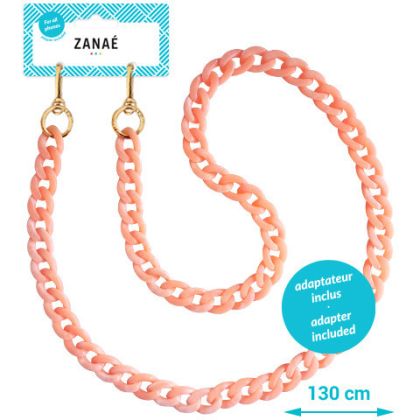 ZANAÉ     Phone Necklace Coral