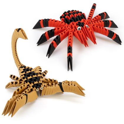 ORIGAMI 3D Spinne und Skorpion