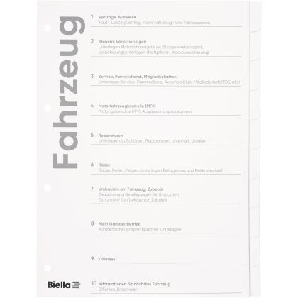 BIELLA    Register Karton Expert      A4