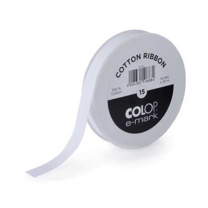 COLOP     Baumwollband          15mmx25m