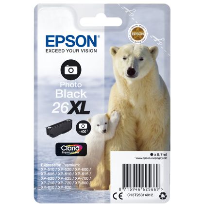 EPSON     Tintenpatrone 26XL  ph.schwarz
