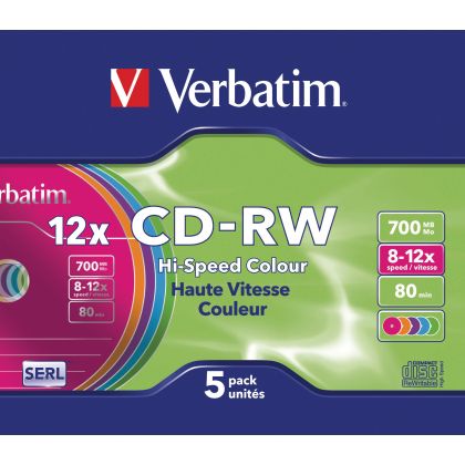VERBATIM  CD-RW   Slim       80MIN/700MB