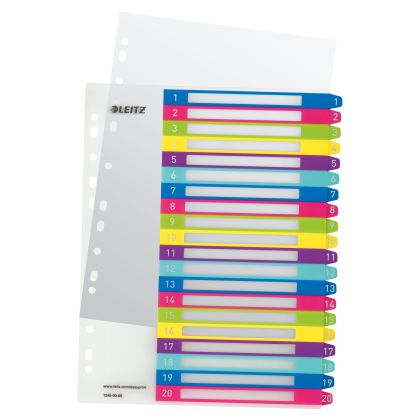 LEITZ     Register PC-beschriftbar   A4+