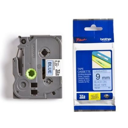 PTOUCH    Band, laminiert   schwarz/blau