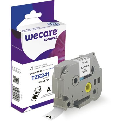 WECARE    Band, laminiert  schwarz/weiss
