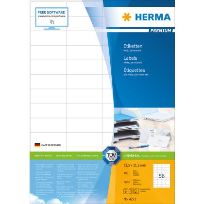 HERMA     Etiketten PREMIUM  52.5x21.2mm