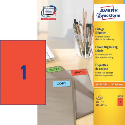 AVERY ZW. Etiketten                   A4