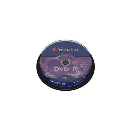 VERBATIM  DVD+R   Spindle          4.7GB