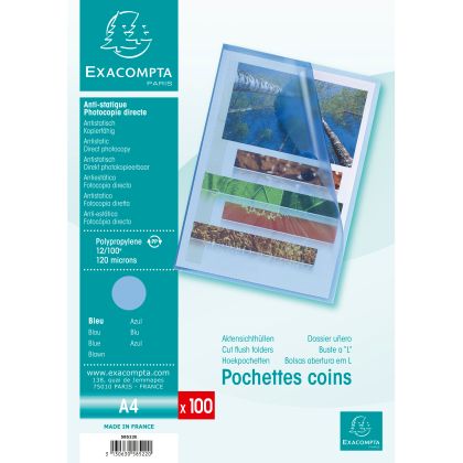 EXACPOMPT Sichthülle genarbt          A4
