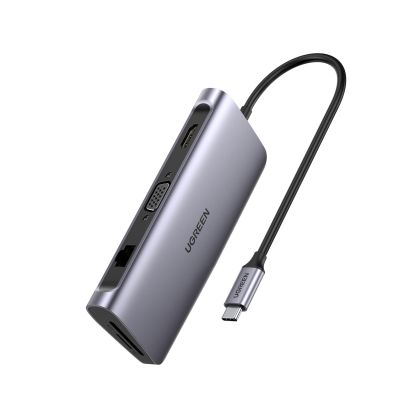 UGREEN    USB-C Hub 9in1 HDMI ,VGA,RJ45