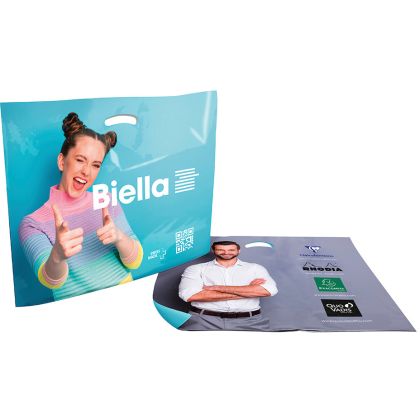 BIELLA    Plastik-Tragetasche    60x48cm